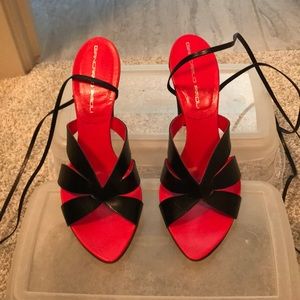 COPY - Giancarlo Paola lace up heels, sz. 40